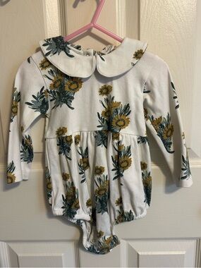 kate quinn White calendula Romper